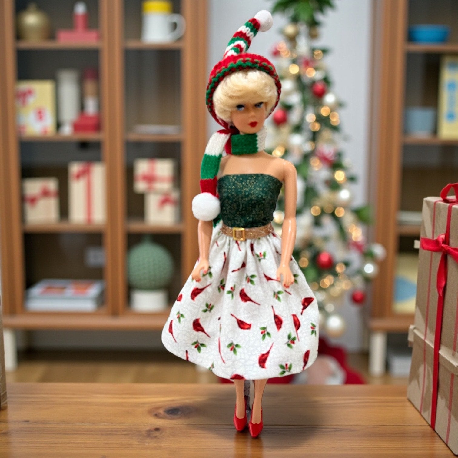 barbie christmas dress Cardinal SS26 PREORDER Sexy Black Prom Dress, It has off the Girl Size:8