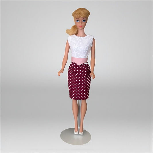 Handmade Vintage-Style Barbie Dress - Pretty Little Polka Dots