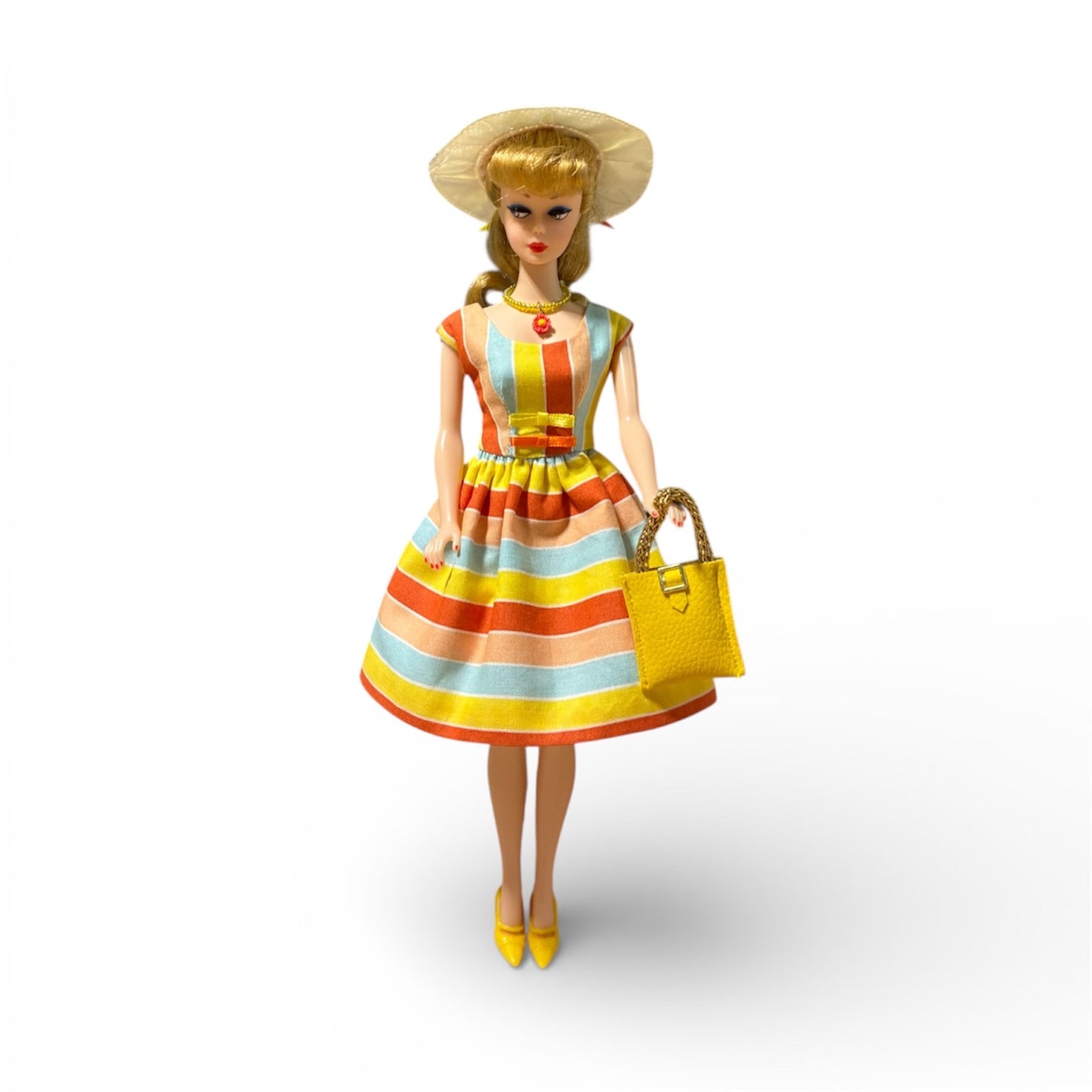 Handmade Vintage-Style Barbie Dress - Sunny Day