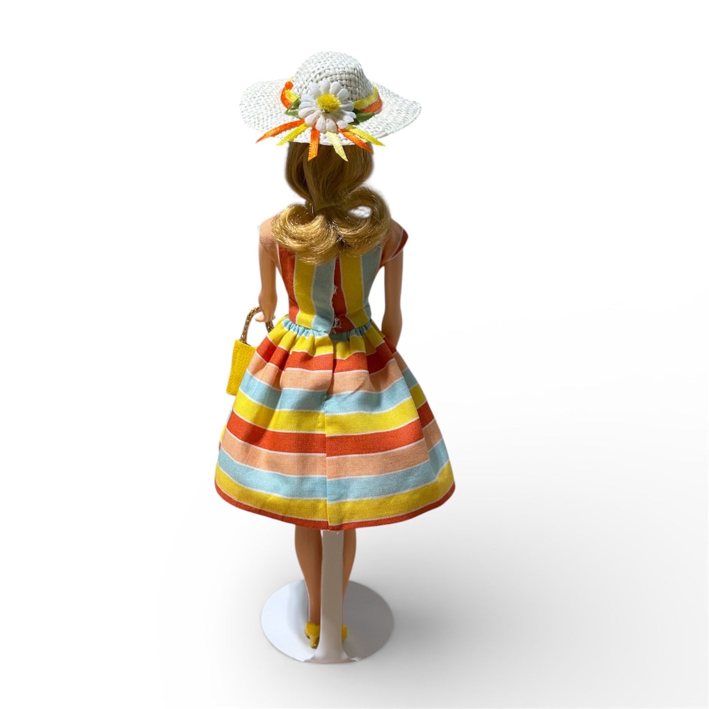 Handmade Vintage-Style Barbie Dress - Sunny Day