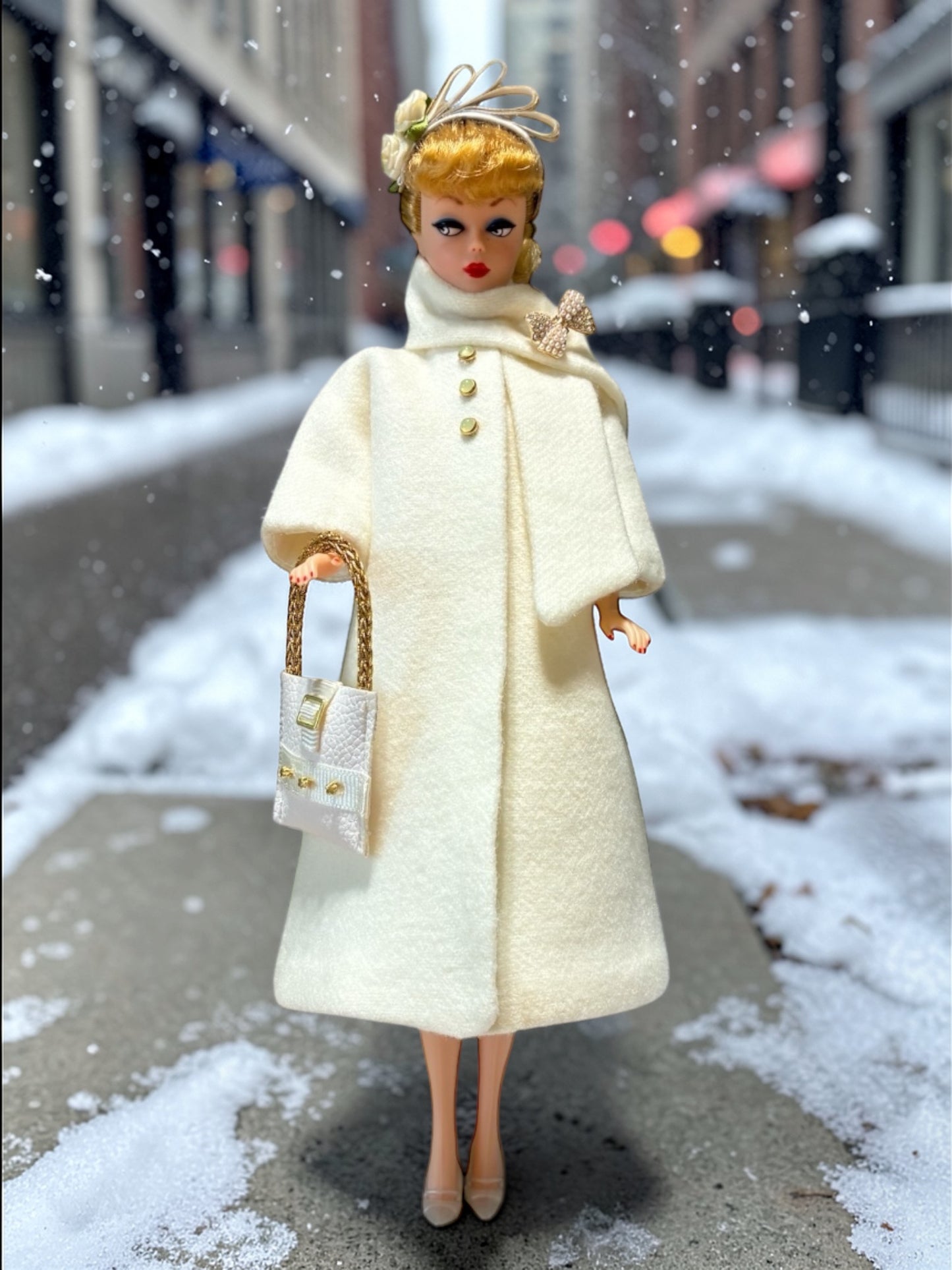 Winter White Wool Coat